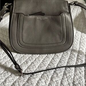Marc Jacobs Charcoal Leather Crossbody Bag